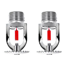Fire Sprinkler Head  1/2' NPT 68C Upright Copper Chrome K80 Fast Response for Factory, Shopping Mall, Warehouse, Pack of 2