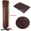 Rain protection for garden terrace, waterproof, polyester, canopy, 260x70cm Brown 4
