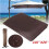 Rain protection for garden terrace, waterproof, polyester, canopy, 260x70cm Brown 3