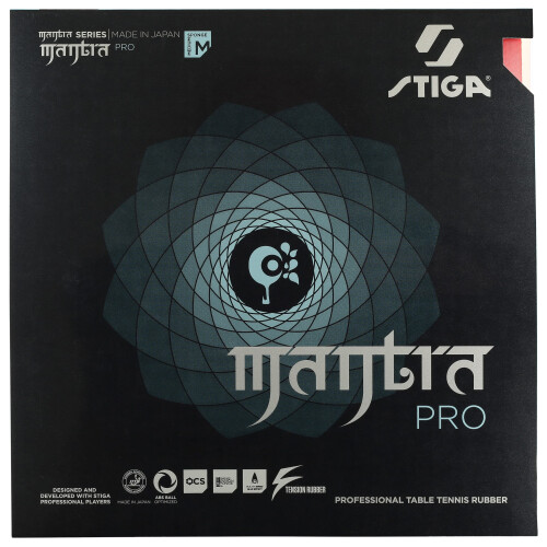 Mantra Pro M Table Tennis Pad 2.1 mm Black