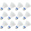 Badminton Set, 12 Pieces, Nylon Shuttlecock, Sporting Goods White 5