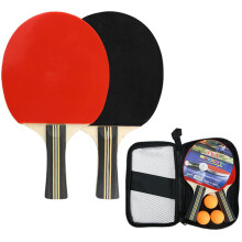 PongPaddleSet with PongBalls and carrying bag, table tennis racket set for indoors and outdoors, table tennis accessories