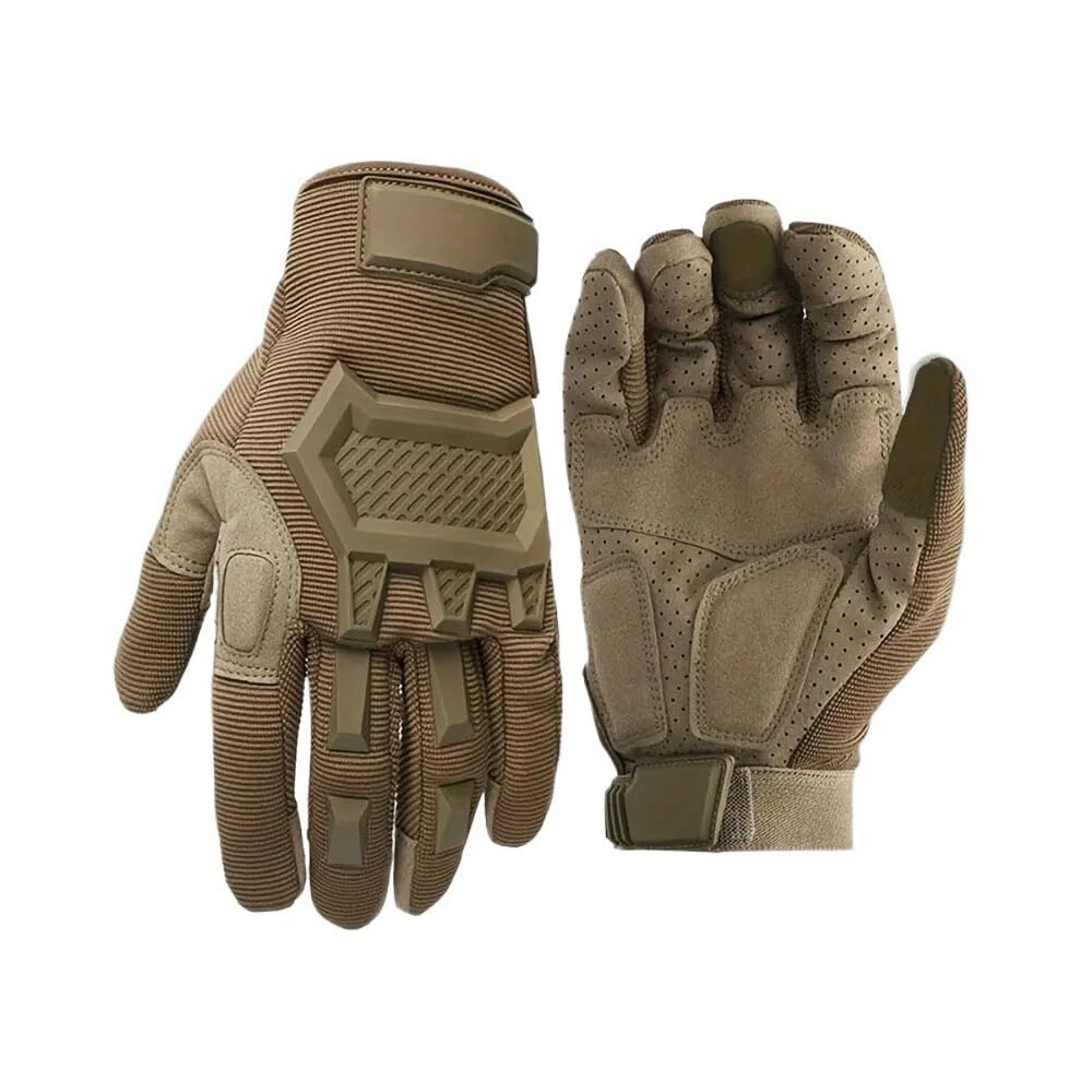 Thickened, Windproof Touchscreen Gloves For Riding And Driving Outdoors, Knitted Fabric With Buckle Closure Â Machine Washable, Pair (L) 6493810070914