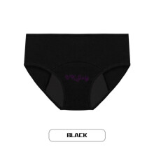 (1# Black Women Menstrual Physiological Period Briefs, L) Ladies Menstrual Panties Leak Proof Underwear Period Brief Physiological Pant
