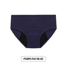 (4# Royal Blue Girls Menstrual Underwear Briefs Pants, XL) Ladies Menstrual Panties Leak Proof Underwear Period Brief Physiological Pant