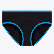 (5# Black & Blue Ladies Casual Menstrual Knickers Briefs, S) Ladies Menstrual Panties Leak Proof Underwear Period Brief Physiological Pant