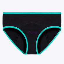 (7# Black & Green Girls Period Underwear LeakProof Knickers, 3XL) Ladies Menstrual Panties Leak Proof Underwear Period Brief Physiological Pant