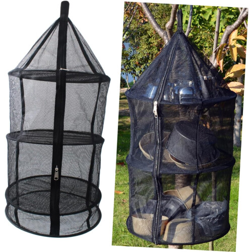 1 x Drying Net Fruit Drying Net Hanging Drying Mesh Net Hanging Dryer Hanging Drying Net Black 2