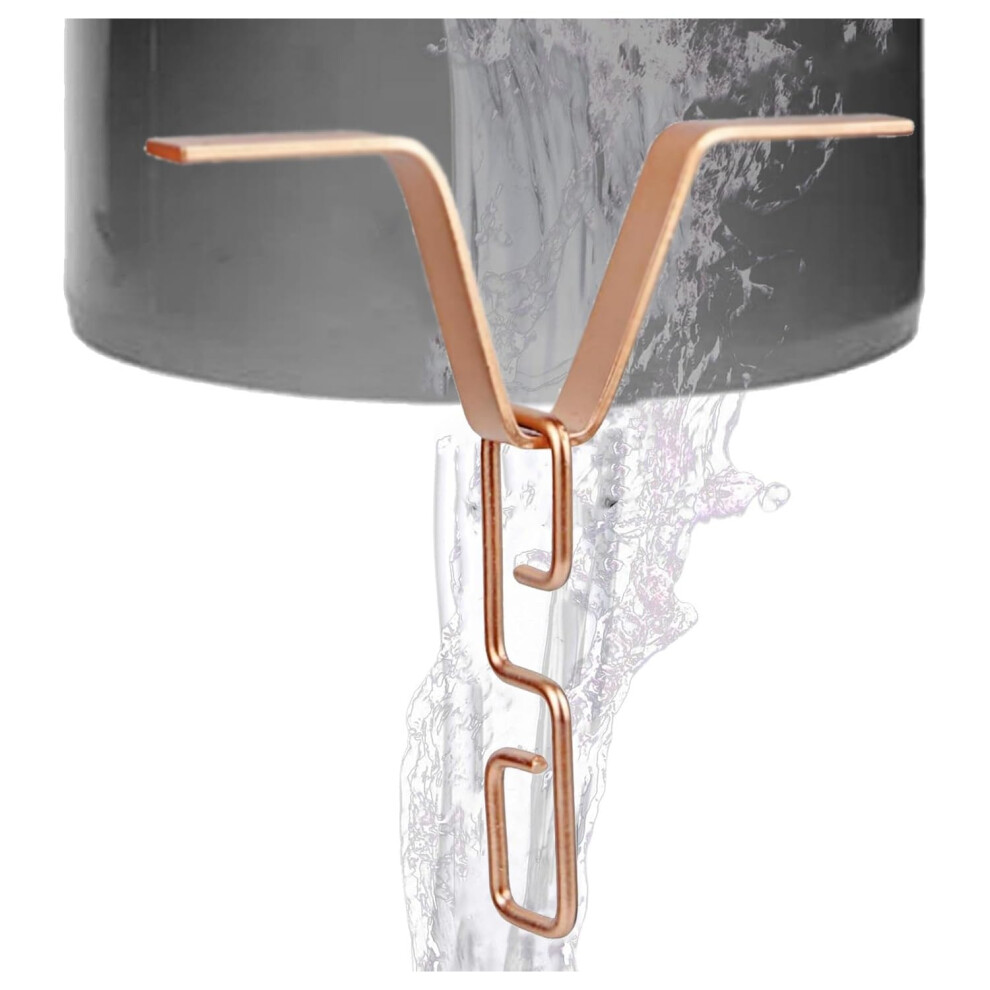 Rain Chain Gutter Adapter Â Rain Chain Retainer Â V Shaped Â For Downpipe Outlet (Gold) 6493810072659