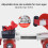 Adjustable Roller Skates, QuadSkating Shoes, Light Up Wheel Skate Set Red 4