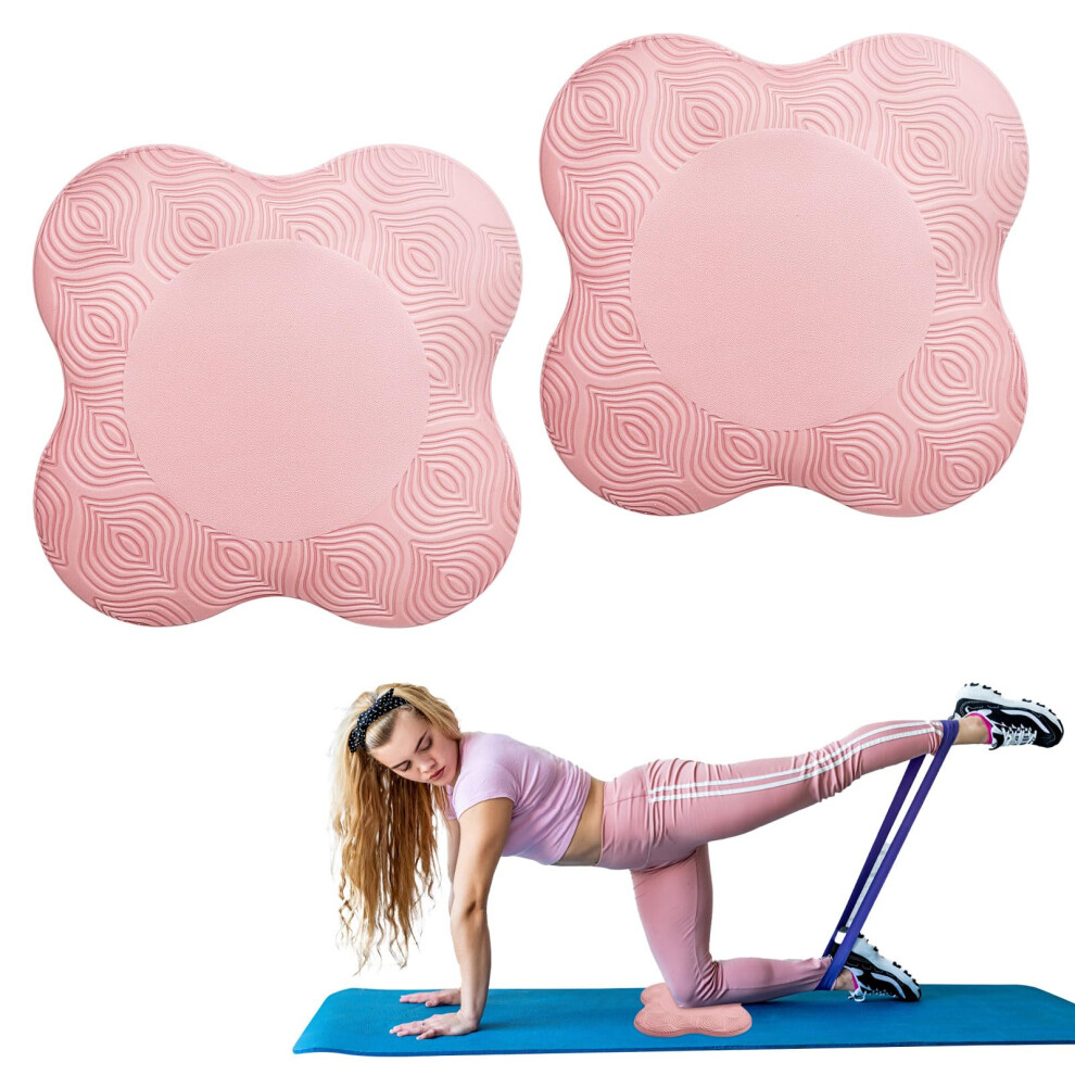 Yoga Knee Pad Mat Set, NonSlip Support for Knees, Hands, Wrists, Elbows