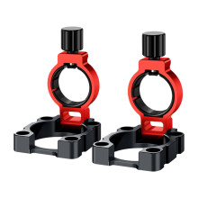 Stainless steel umbrella clamp stand, Stable fishing rod holder Red