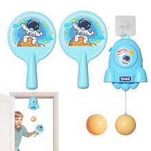 Table Tennis Trainer, Hanging Paddle Set ParentChild Door Pong Game for Kids