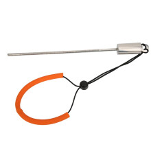 Stainless Steel Diving Stick Pointer Pole with Orange Lanyard, Ideal for Diving
