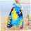 Inflatable Body Boards with 2 handles Graffiti Foldable beach bag portable 4