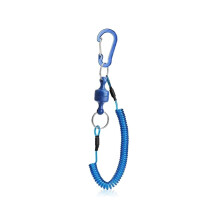 Fishing rope, Strong magnetic steel wire, Antiloss spool lanyard 1.5 M to protect fishing equipment, Blue, 1 piece