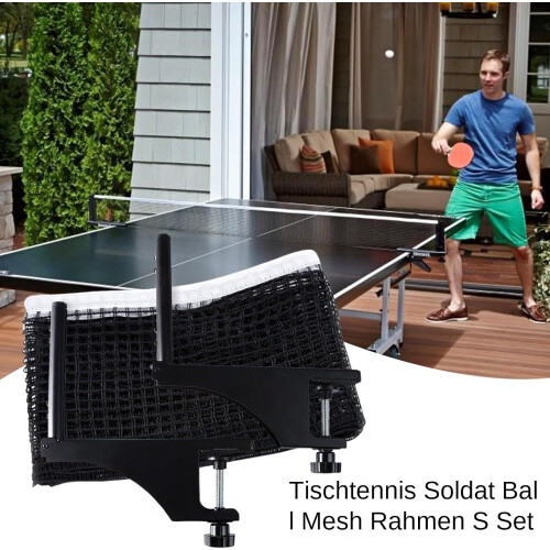 Table Tennis Net Metal Frame Nets Pong Clamps 2