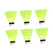 6 pieces nylon shuttlecocks for indoor outdoor badminton yellow shuttlecocks for school fitness sports activities highquality durable badminton balls