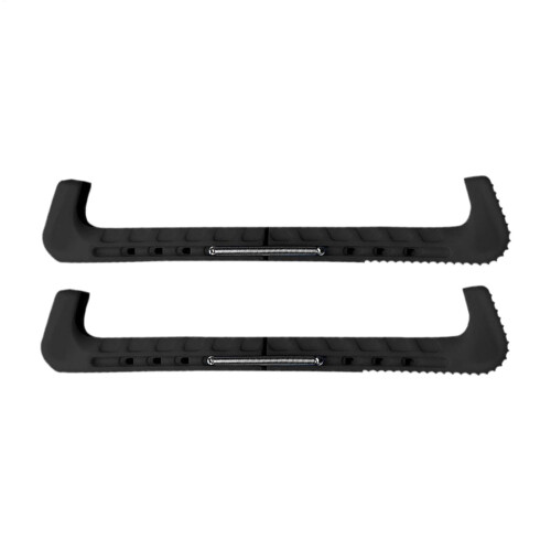 Skate blade covers, adjustable skate protectors, 1 pair black