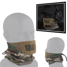 Airsofthalf mask breathable Multicam mesh tactical mask protective equipment for the hunting headband for Paintball shooting and cycling