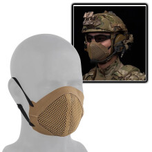 Airsoft halfface mask made of silicone with halfface protection, soft and breathable, huntingshooting combat mask