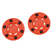 Pack of 2 Puck Training Ice Hockey for Practice Roller Skates Street Hockey Balls Red