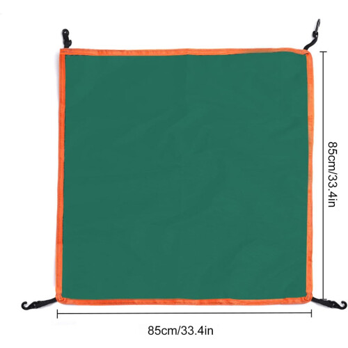 Baldachin replacement top  Windproof rain protection, foldable for 3–4 persons Green 8585cm 2