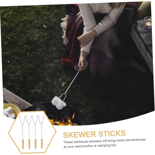stainless steel BBQ skewer for grill kabobs 2