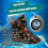 Adjustable Roller Skates for Beginners  Includes Storage Bag. Black Red B 5