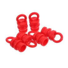 6 Pieces Post Cap Covers Rubber Dock Pole Caps Fence Post Attachments Warning Post Covers Traffic Safety