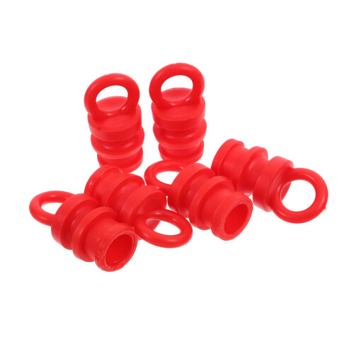 6 Pieces Post Cap Covers Rubber Dock Pole Caps Fence Post Attachments Warning Post Covers Traffic Safety
