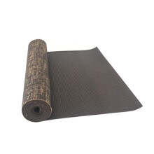 Yoga Mat, Yoga Mat, Flax Jute, PVC Yoga Mat, Super NonSlip Sports Fitness Pad, AntiTear Exercise, Yoga Mat, Fitness Mat, Black