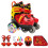 Adjustable threepoint roller skates for beginners – Black / Red B 1