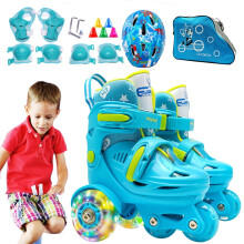 Roller Skates Roller Skates Adjustable Roller Skates Design Skating Shoes for and Luminous for Kids 38 Years