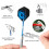 Dart tip remover, fixing tool, ergonomic travelfriendly design, silver 3