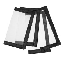 4Part Set Transparent Bait Protection Cover Bait Cover Fishing Bait Stand Cover for Fishing Bait Storage Shelves for Fishing Bait attract wrap PVC