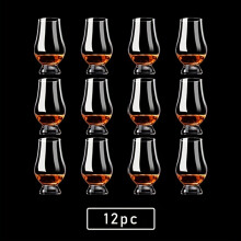 (12pcs) Whiskey Glass,Sake Set, Clear Wine Glass Bar Set, Vintage Drinking Glass Gift Set, Brandy Filter Whiskey Glass
