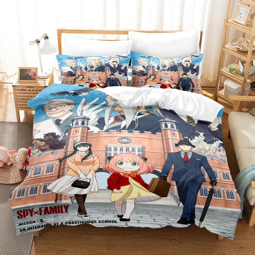 (10, 200*200 three-piece set) Spy Play House Series Three-piece Set 3D Digital Printed Bed Sheets, Quilt Covers, and Pillowcases-image-OPC-PJ25GXW-NEW