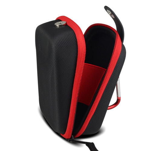 Golf Rangefinder Case, Oxford with Magnetic Opening black red Ref: 1866