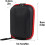 Golf Rangefinder Case, Oxford with Magnetic Opening black red Ref: 1866 5
