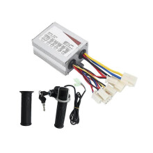 24v 350w Electric Scooter Brushed Controller Motor+throttle Twist Grip Kit for E-bike Electric Scoo