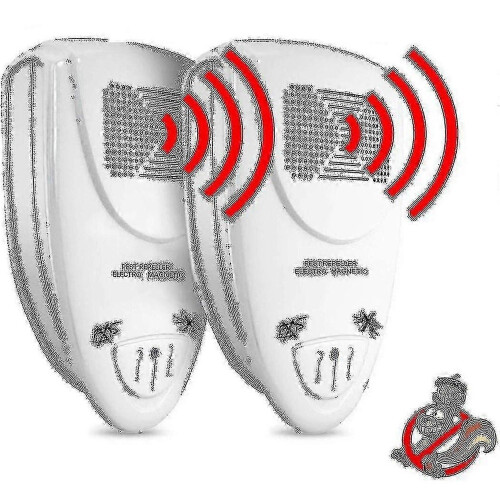 Ultrasonic Squirrel Repeller Pack Of 2 - Get Rid Of Squirrels In 72 Hours