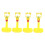 Pack of 4 Chicken Drinker, Poultry Feed, Agricultural Accessories, Yellow PP 1