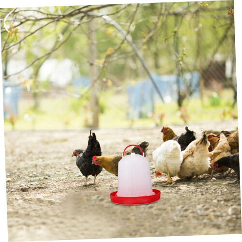 Clean Chicken Drinking Bucket Poultry Chicken Water Glass Automatic Water Dispenser PP Material Use Random Style 1