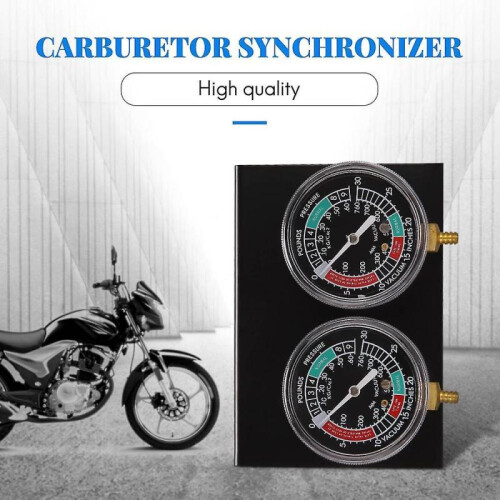 1set Motorcycle Carburetor Synchronizer Vacuum Gauges Tool Vacuum Gauge Balancer for // Black 2