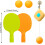 Table Tennis Trainer Set, Indoor Pong Game for , Training Facility Yellow 4