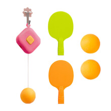 Table Tennis Trainer Set, Indoor Door Pong Game for Pink