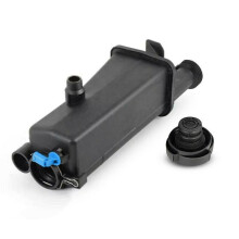 Radiator Coolant Overflow Expansion Tank Bottle Reservoir with Sensor with Cap for - 17137787039 17