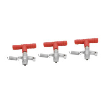 Pack of 3 Rabbit Water Fountain Automatic Drinker for Rabbits Alloy Red