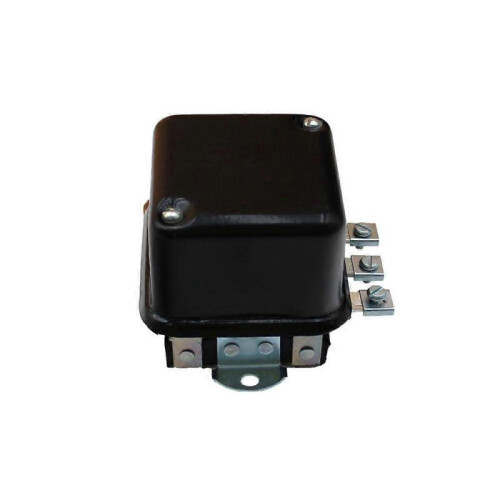 RAParts Voltage Regulator 12 Volt 4 Terminal Flat Mount Fits Massey Ferguson 2
